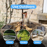 Solar Water Feature Duck Family 84cm