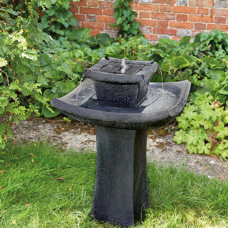 Solar Water Feature Garden Ornament Pagoda 72cm