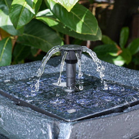 Solar Water Feature Garden Ornament Pagoda 72cm