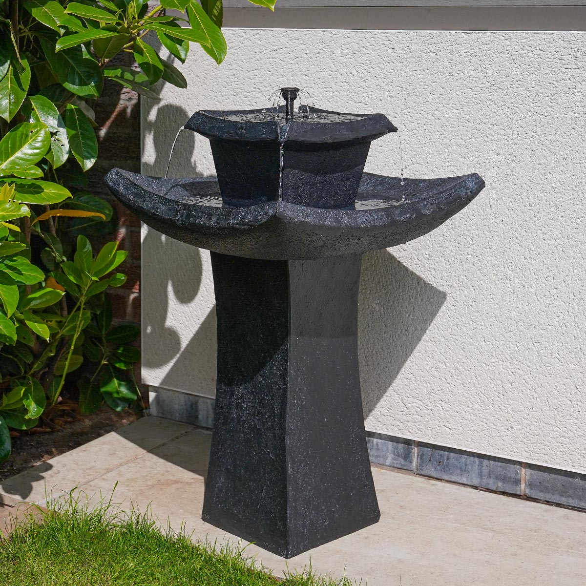 Solar Water Feature Garden Ornament Pagoda 72cm