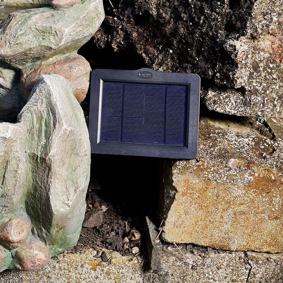 Solar Water Feature Rock Fall 51cm