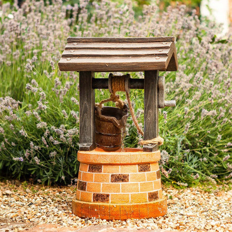 Solar Water Feature Wishing Well 51cm