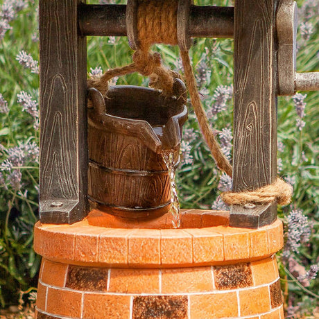 Solar Water Feature Wishing Well 51cm