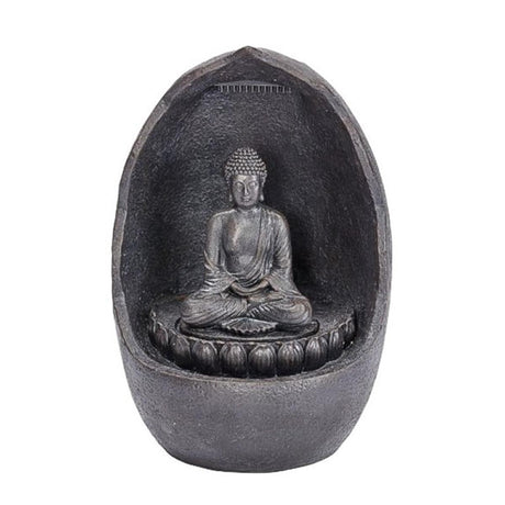 Buddha Solar Water Feature with Back up Battery
