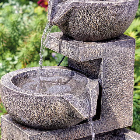 Solar Cascade Water Feature Genoa 49cm