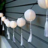 10 Tassel Lantern Solar Fairy Lights 1.8m