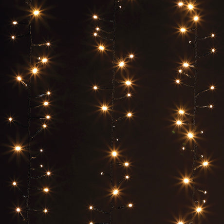 1.9m Cluster Curtain Light with 480 Warm White LEDs