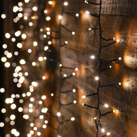 1.9m Cluster Curtain Light with 480 Warm White LEDs