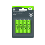 4 Pack Rechargeable Solar Batteries AA 600 mAh