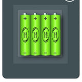 4 Pack Rechargeable Solar Batteries AAA 600 mAh