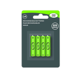 4 Pack Rechargeable Solar Batteries AAA 600 mAh
