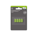 4 Pack Rechargeable Solar Batteries 1/3 AAA 80 mAh