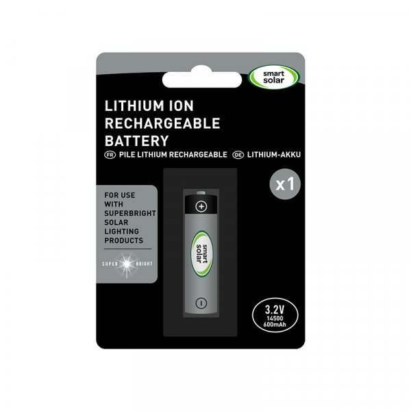 Rechargeable Solar Battery 14500 600mAh
