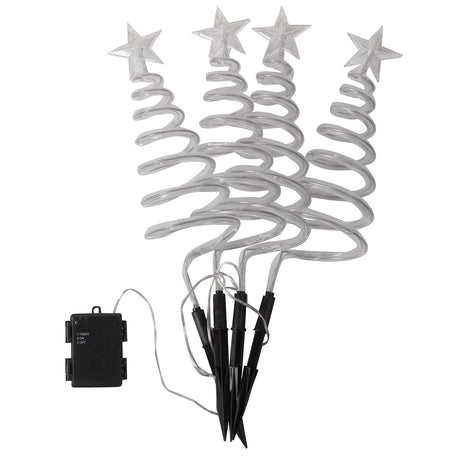 4 Outdoor Christmas Tree LED Christmas Stake Lights 50cm