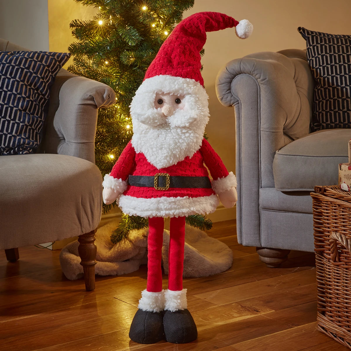 75cm Standing Santa Christmas Figure Decoration