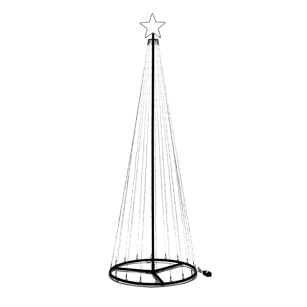 2.1m Outdoor LED Tree Warm White with White Twinkle LEDs