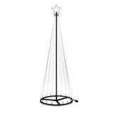 2.1m Outdoor Multi Function Firefly Wire Twinkle Christmas Tree, Multi Coloured LEDs