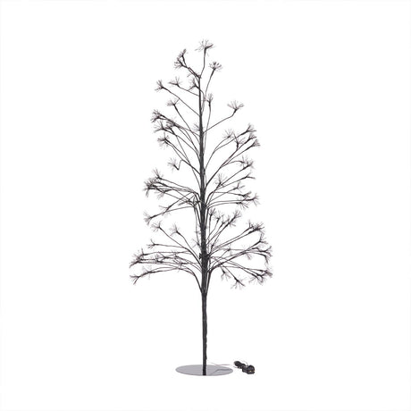 1.8m Black Outdoor LED Twig Christmas Tree with 2400 Warm White LEDs