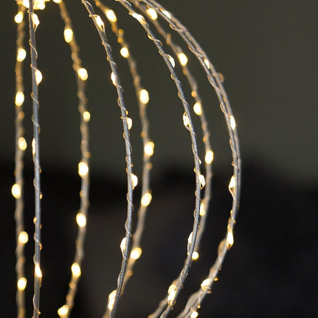 30cm Hanging Orb Outdoor Christmas Decoration with Twinkling LEDs