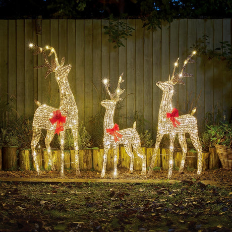 Glitter Outdoor Light up Reindeer