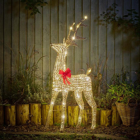 Glitter Outdoor Light up Reindeer