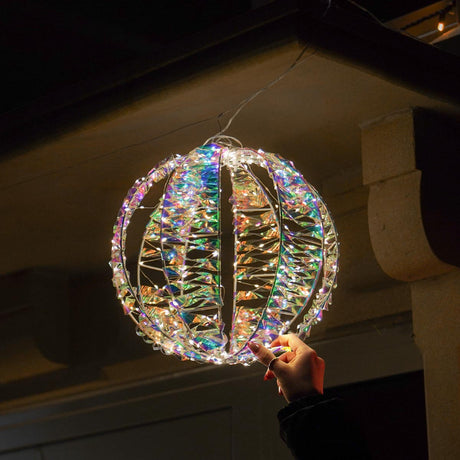 30cm Hanging Globe LED Outdoor Christmas Decoration
