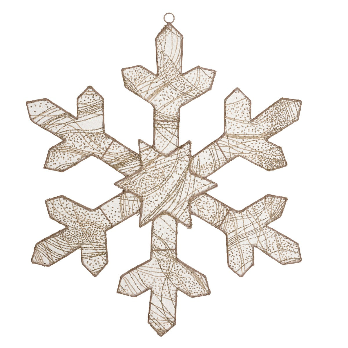 60cm Snowflake Outdoor Christmas Silhouette Light Warm White LEDs