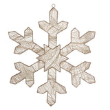 60cm Snowflake Outdoor Christmas Silhouette Light Warm White LEDs