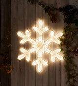 60cm Snowflake Outdoor Christmas Silhouette Light Warm White LEDs