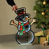 60cm Infinity Christms Light Snowman
