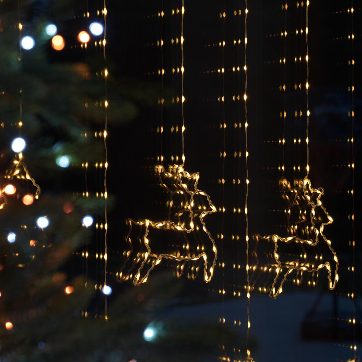 1.2m Festive Characters Micro LED Christmas Window Light
