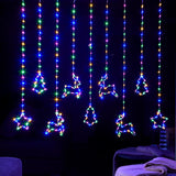1.2m Festive Characters Micro LED Christmas Window Light