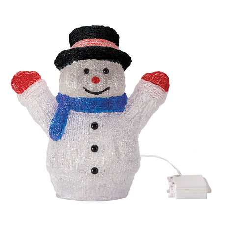 27cm Acrylic Snowman Battery Outdoor Christmas Figure