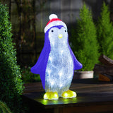 30cm Acrylic Penguin Outdoor Battery Christmas Figure