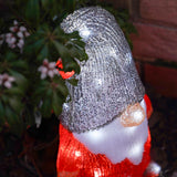 30cm Acrylic Christmas Gonk LED Battery Outdoor Figure