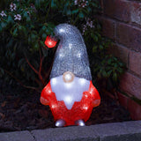 30cm Acrylic Christmas Gonk LED Battery Outdoor Figure