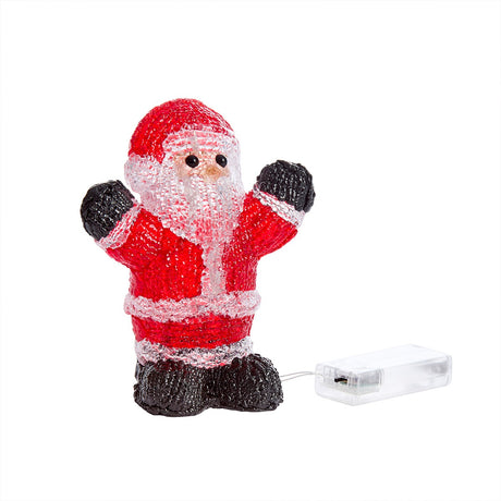 16cm Acrylic LED Santa Battery Christmas Light