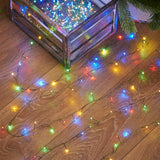 Indoor & Outdoor Firefly Decor Tree Lights on Green Wire, Multi Coloured LEDs