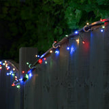 Indoor & Outdoor Firefly Decor Tree Lights on Green Wire, Multi Coloured LEDs