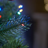 Indoor & Outdoor Firefly Decor Tree Lights on Green Wire, Multi Coloured LEDs