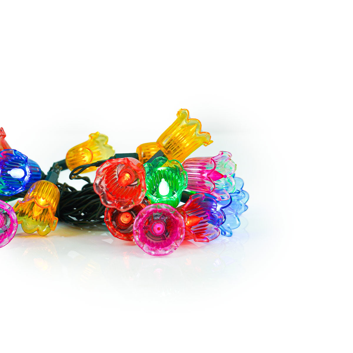 2.4m Canterbury Belles Multi Coloured LED Outdoor Battery Christmas Fairy Lights