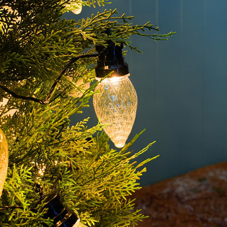 3.8m Pinecone LED Outdoor Christmas String Lights