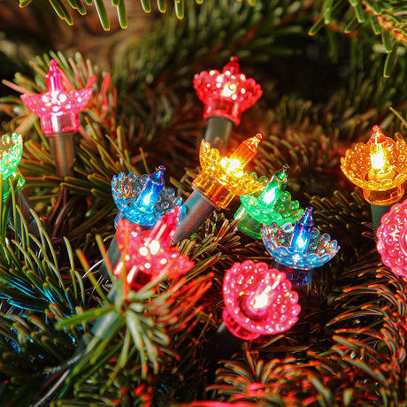 Traditional Pickwick Multi Coloured LED Outdoor Christmas Tree Fairy Lights
