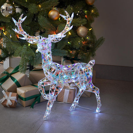 52cm Iridescent Stag Light up Reindeer