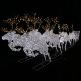 1.4m Dual Colour LED Outdoor Running Light up Reindeer