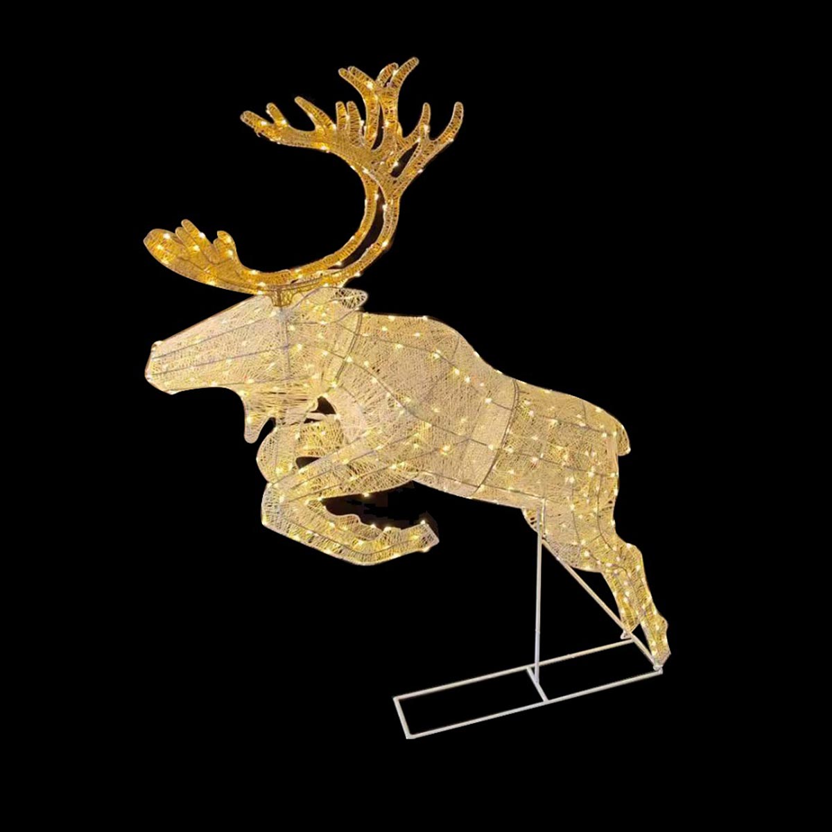 1.7m Dual Colour LED Outdoor Jumping Light up Reindeer
