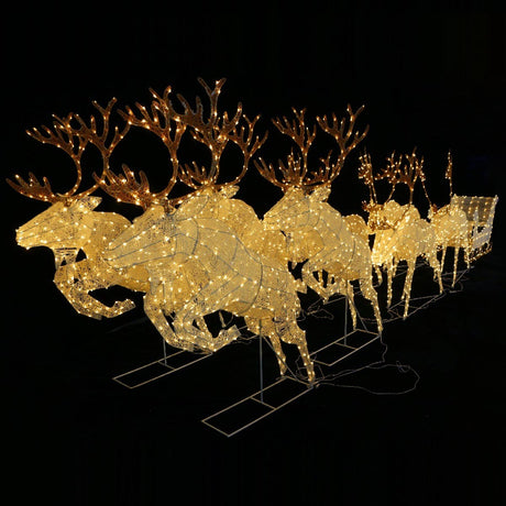 1.7m Dual Colour LED Outdoor Jumping Light up Reindeer
