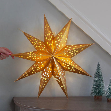 50cm Origami Battery LED Star Light Hanging Christmas Decoration
