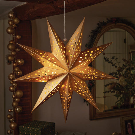 50cm Origami Battery LED Star Light Hanging Christmas Decoration