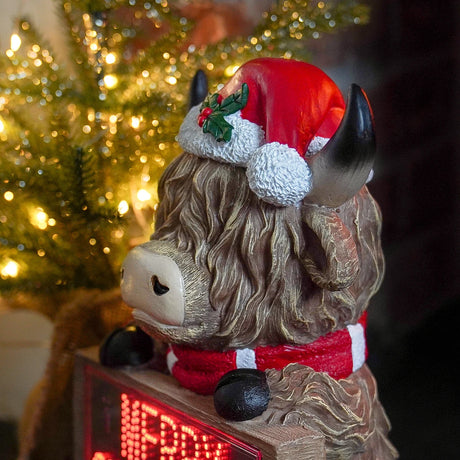 30cm Highland Cow LED Battery Christmas Light